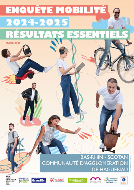 Enquête mobilité 2024-2025 : Résultats essentiels - Bas-Rhin, Scotan, Communauté d’Agglomération de Haguenau
